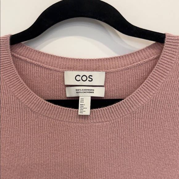 COS Tops - COS Dusty Pink Cashmere Crewneck Sweater